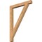 Ekena Millwork Traditional Block Smooth Bracket, Western Red Cedar, 3 1/2"W x 34"D x 46"H BKT04X34X46TRA05SWR - alternate 1